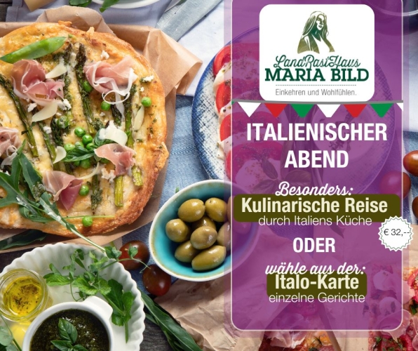 Italienischer Abend im LandRastHaus Maria Bild – Kulinarik, Musik & Dolce Vita
